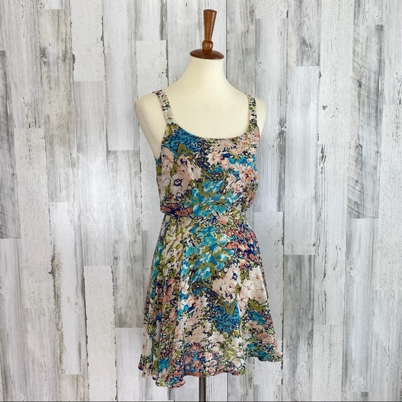 UO Lucca Couture Chiffon Daisy Dress, S - Picture 2 of 7